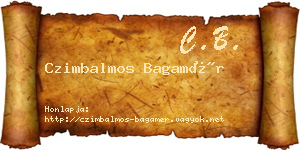Czimbalmos Bagamér névjegykártya